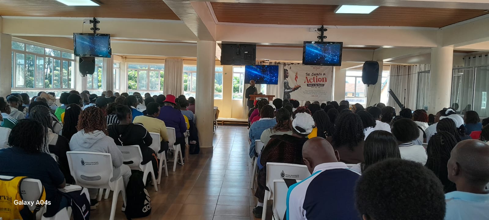 Leaders during the devotion session